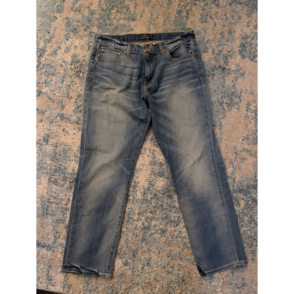 Lucky Brand 221 Original Straight Jeans Mens 34x30 Medium Wash Denim Blue